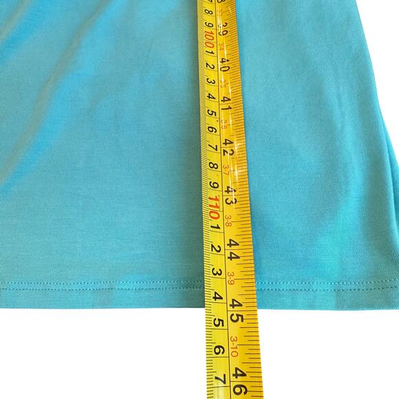 Athleta Santorini Cinch Midi Dress Sleeveless Turquoise Blue Size XS - Picture 8 of 8